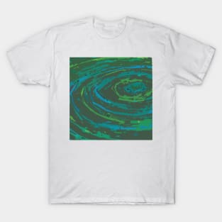 Coiled Greens & Blues T-Shirt